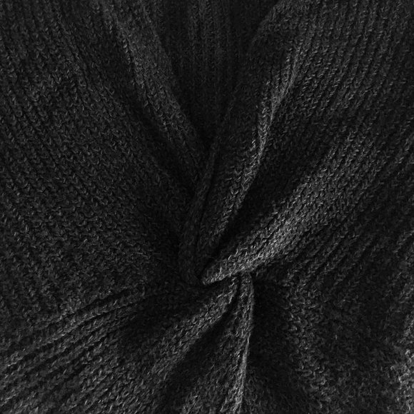 Express Eye-Catching Twist-Front V-Neck Chenille Sweater - Size XXS - Picture 13 of 15